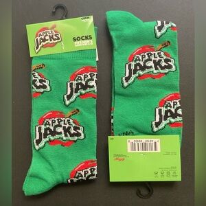 Novelty Silly Socks - Apple Jacks